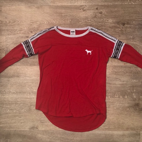 Womens Victoria Secret PINK half sleeve tshirt - Picture 1 of 6